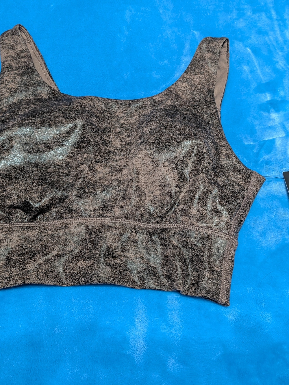 Brown Marble Print Sports Bra 🤎✨